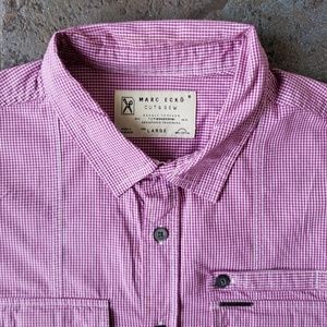 Marc Ecko Cut n Sew Short Sleeve Button Large